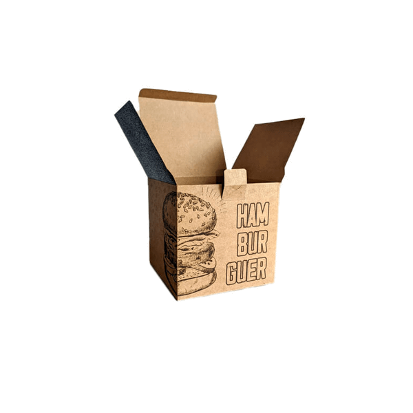 Embalagem para Hambuguer Kraft Personalizada