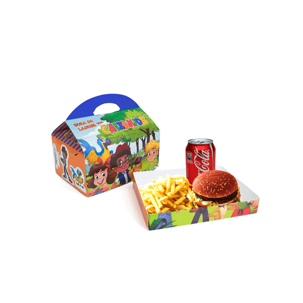 Embalagem para Kit Lanche Infantil Personalizada