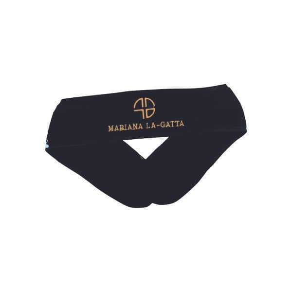 Faixa De Cabelo Personalizada Com Logomarca Bordada Preta