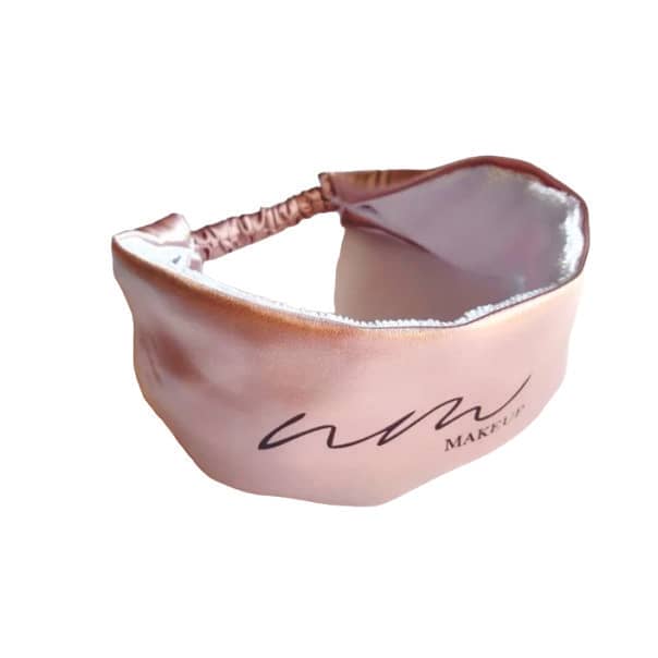 Faixa De Skincare Personalizada Em Cetim Com Elástico