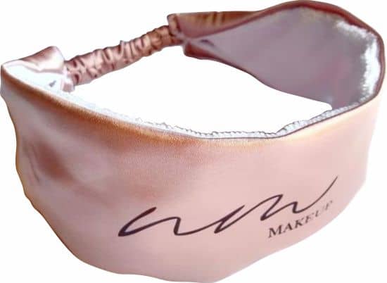 Faixa De Skincare Personalizada Em Cetim Com Elástico