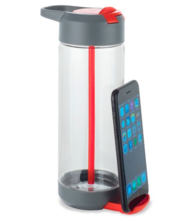 Garrafa squeeze com porta celular para brindes