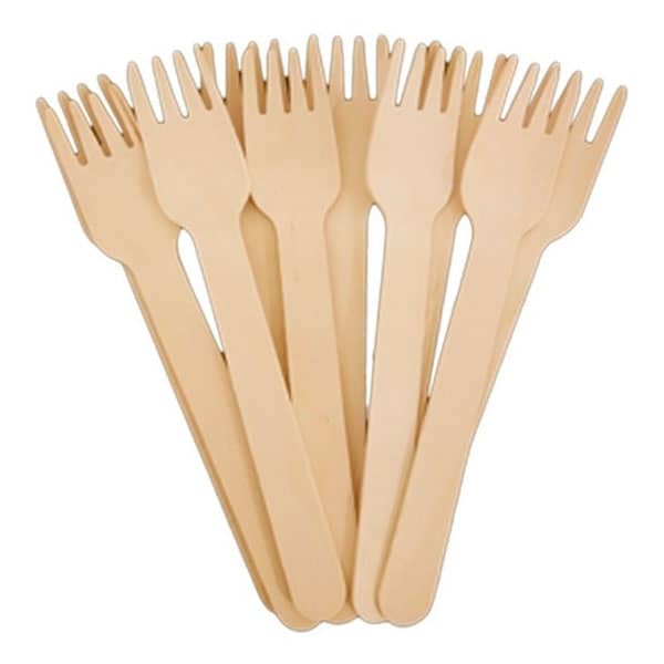 Garfo de Madeira 14CM Personalizado 100 UNI