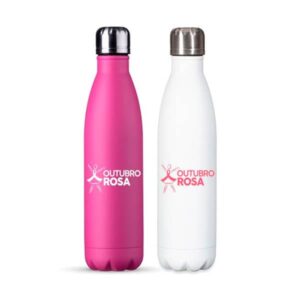 Garrafa Inox 750ml Outubro Rosa