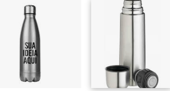 Garrafa Térmica de Inox 500ml Personalizada