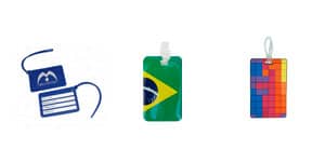 Identificador de bagagem emborrachado