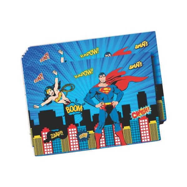 Jogo Americano Personalizado Superman e Mulher Maravílha