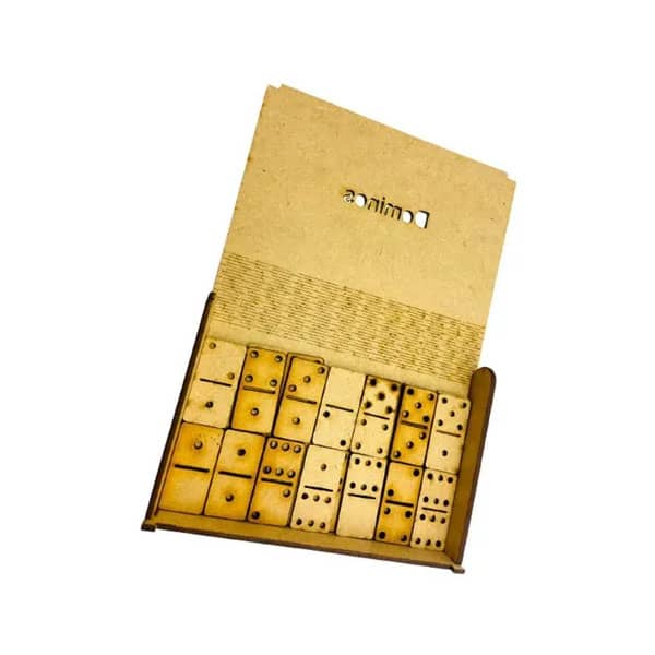 Jogo Dominó Kit Com Caixa + 28 Peças Personalizado