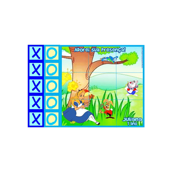 Jogo da Velha Alice Brinde