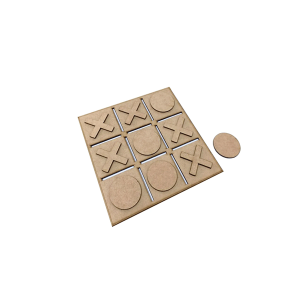 Jogo da Velha Mdf Intantil Tabuleiro
