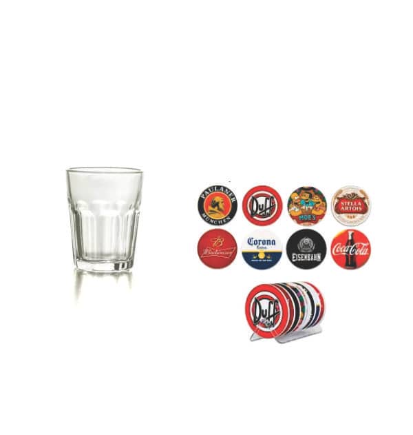 Jogo de Copo e Porta Copos Personalizado
