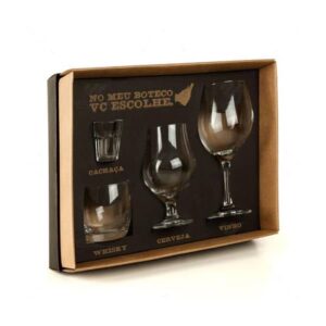 Jogo de Copos Taça de Vidro Personalizado