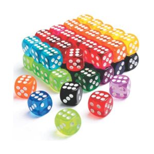 Jogo de Dados Coloridos Personalizados