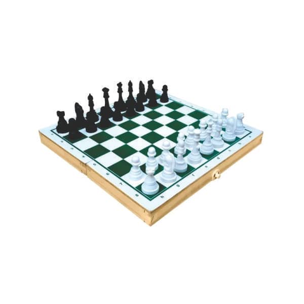 Jogo de Dama e Trilha de Madeira/Plastico