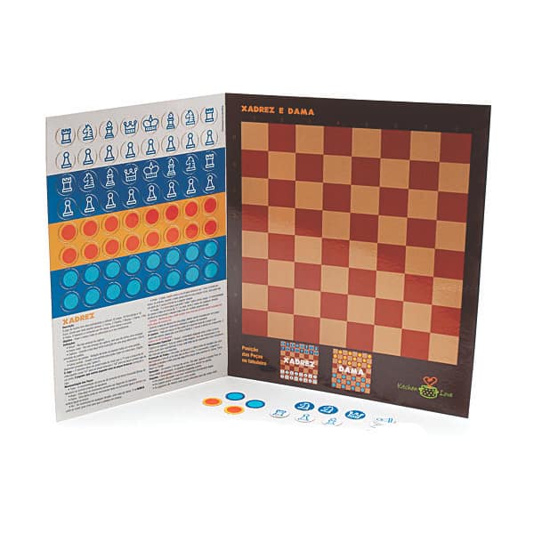 Jogo de Damas Plástico Personalizado