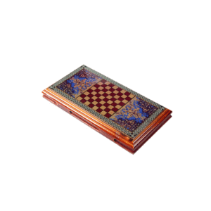 Jogo de Tabuleiro de Gamão e Xadrez Turca