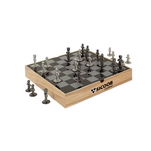 Jogo de Xadrez Buddy – Preto Personalizado