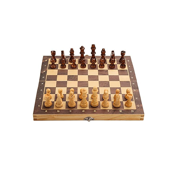 Jogo de Xadrez, Gamão e Dama de Couro de Avestruz Luxo