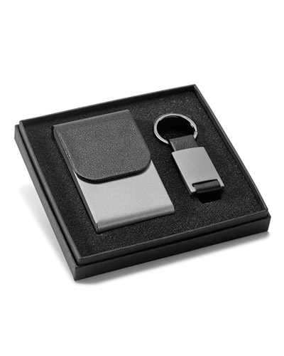Kit porta cartão com chaveiro
