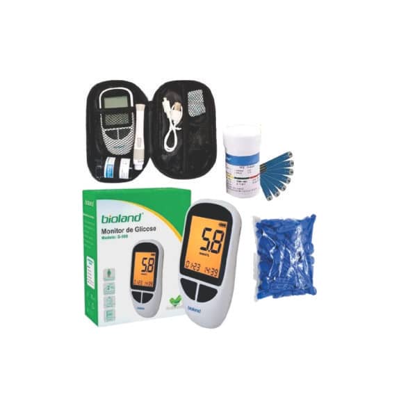 Kit 50 Tiras Completo Diabetes Glicemia Reagente Bioland