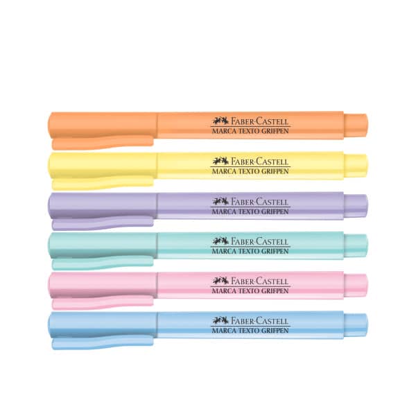 Kit 6 Marca Textos Tom Cores Pasteis Sortidas