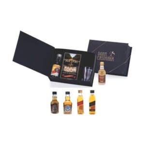 Kit Bebida 50ml + Caixa Macadâmia + Copo dose