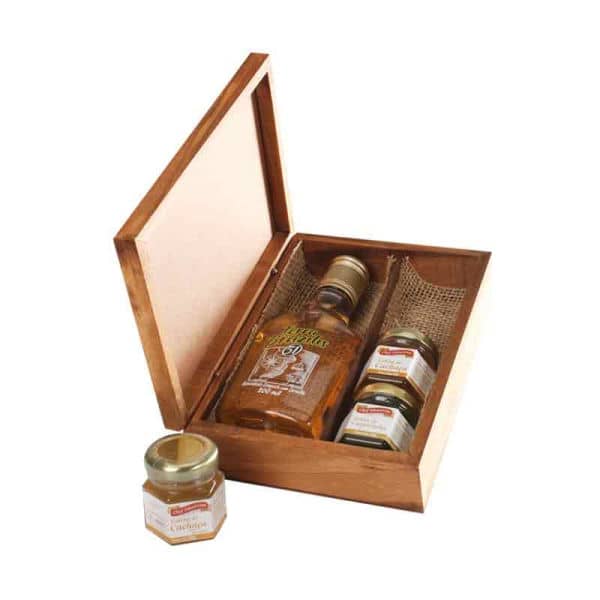 Kit Cachaça Gourmet com 3 Potes de Geleia