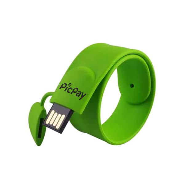 Kit Caneta e Pendrive Pulseira Personalizado