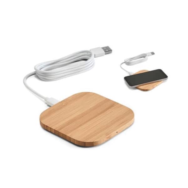Kit Carregador Portátil em Madeira