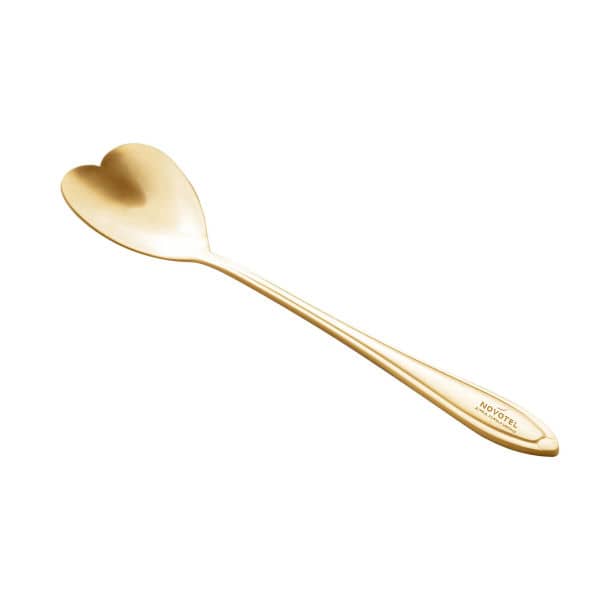 Kit Colher de Chá Dourada Personalizado