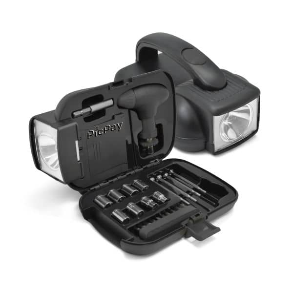 Kit Completo de Ferramentas com Lanterna Personalizado