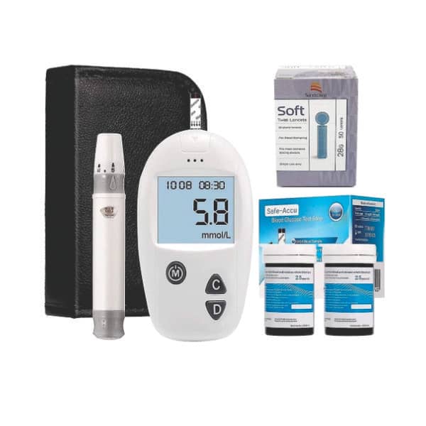 Kit De Teste De Saúde De Açúcar No Sangue Glicômetro