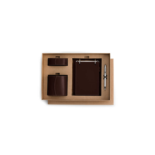 Kit Escritório de Couro Executivo Personalizado