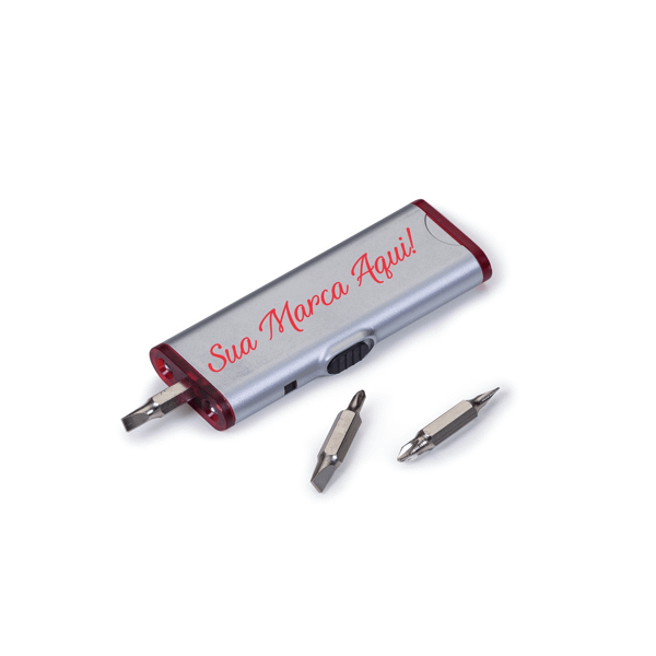 Kit Ferramenta 3 Peças Com Lanterna para Brindes