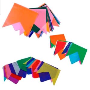 Kit Festa Junina- 6 Pacotes Bandeirinhas De Plástico