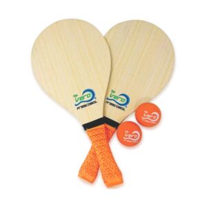 Kit Frescobol Com 2 Raquetes + Bola e Bag p/ transporte