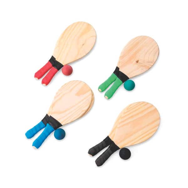 Kit Frescobol com Embalagem de Malha Plástica