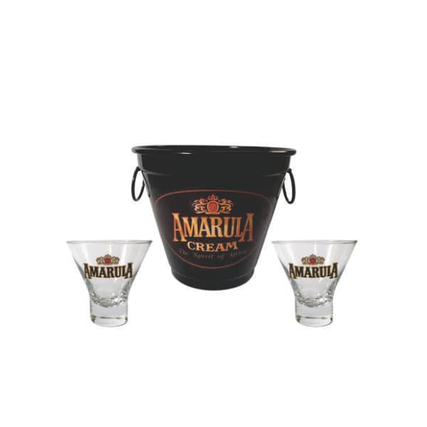 Kit Licor – Amarula Mini com Copos Personalizado