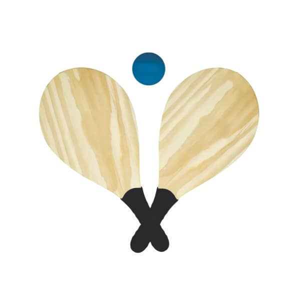 Kit Par De Raquetes De Praia Para Frescobol c/Raquete