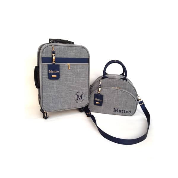 Kit Personalizado Mala De Rodinhas E Bolsa Passeio Grande