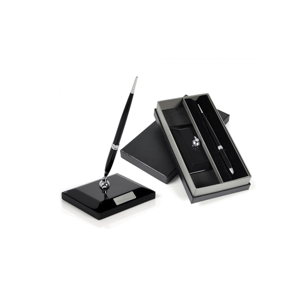 Kit Porta Cartão e Caneta Tinteiro Personalizado