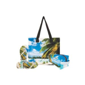 Kit Praia - Bolsa, Chinelo e Necessarie