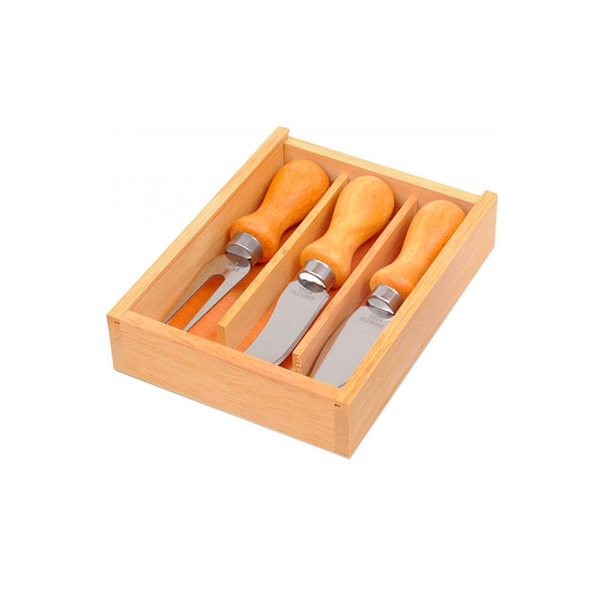 Kit Queijo em Madeira Personalizado