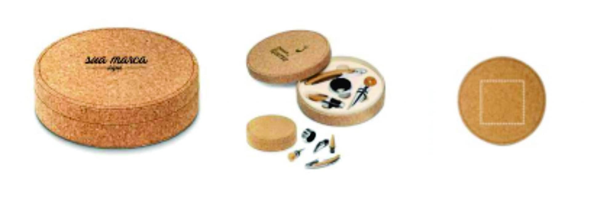 Kit Vinho em Cortiça Personalizado