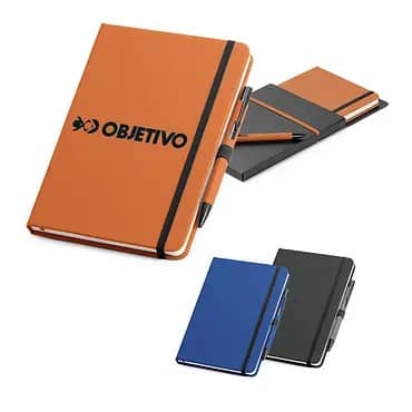 Kit caderno caneta e caneca