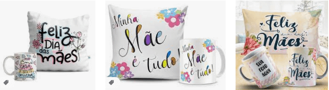 Kit caneca dia das mães