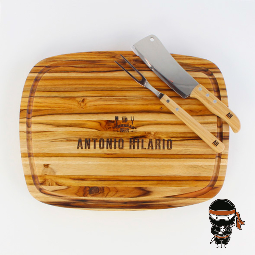 Kit churrasco personalizado com nome