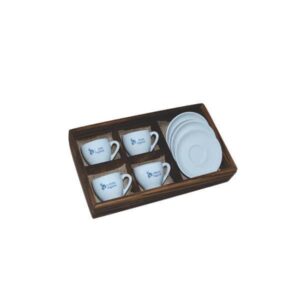 Kit com 4 Xícaras com Pires Personalizado