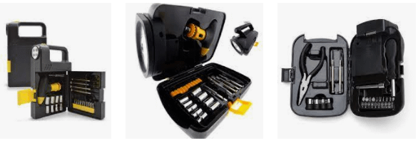 Kit de ferramentas com lanterna promocional