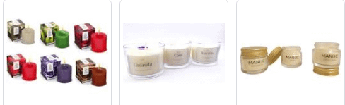 Kit de velas aromáticas